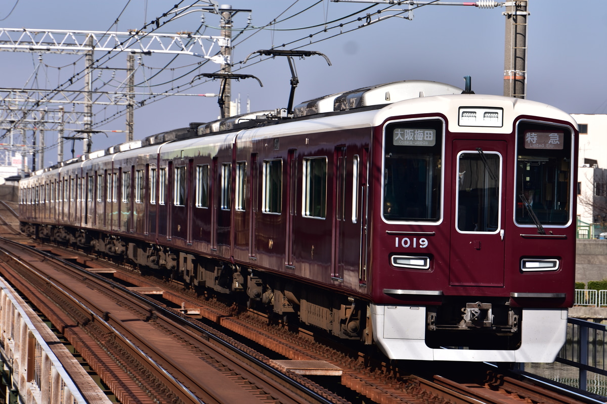 阪急電鉄 西宮車庫 1000系 1019F