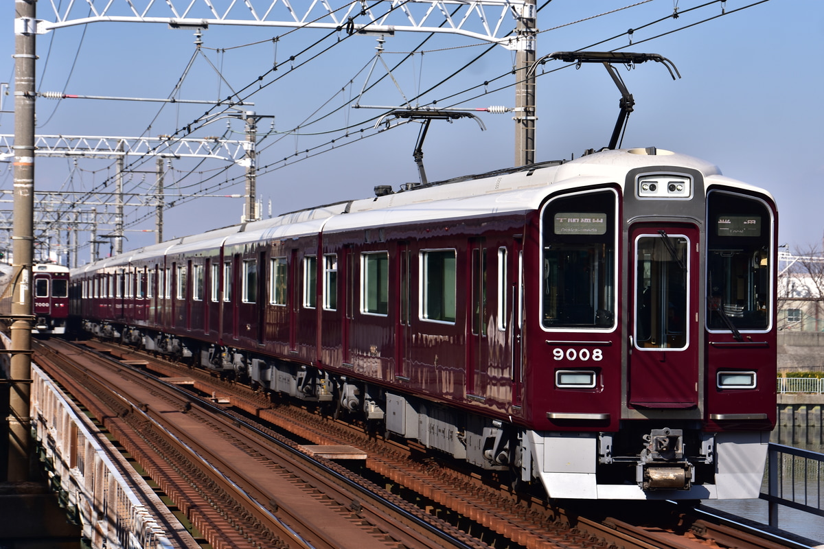 阪急電鉄 西宮車庫 9000系 9008F