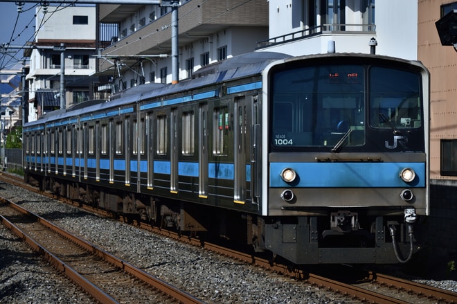 吹田総合車両所奈良支所205系ナラNE408編成を東福寺～稲荷間で撮影した写真