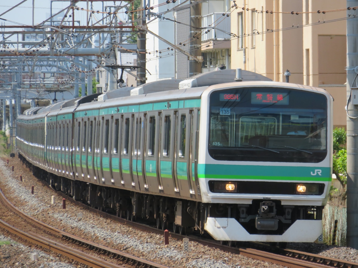 JR東日本 松戸車両センター本区 E231系 マト135編成