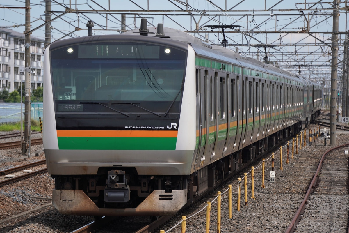 JR東日本 国府津車両センター E233系 コツE-14編成