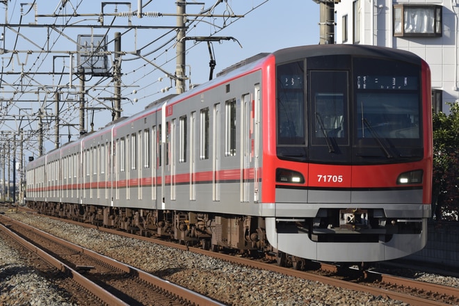 南栗橋車両管区春日部支所70000系71705Fを東武動物公園～姫宮間で撮影した写真