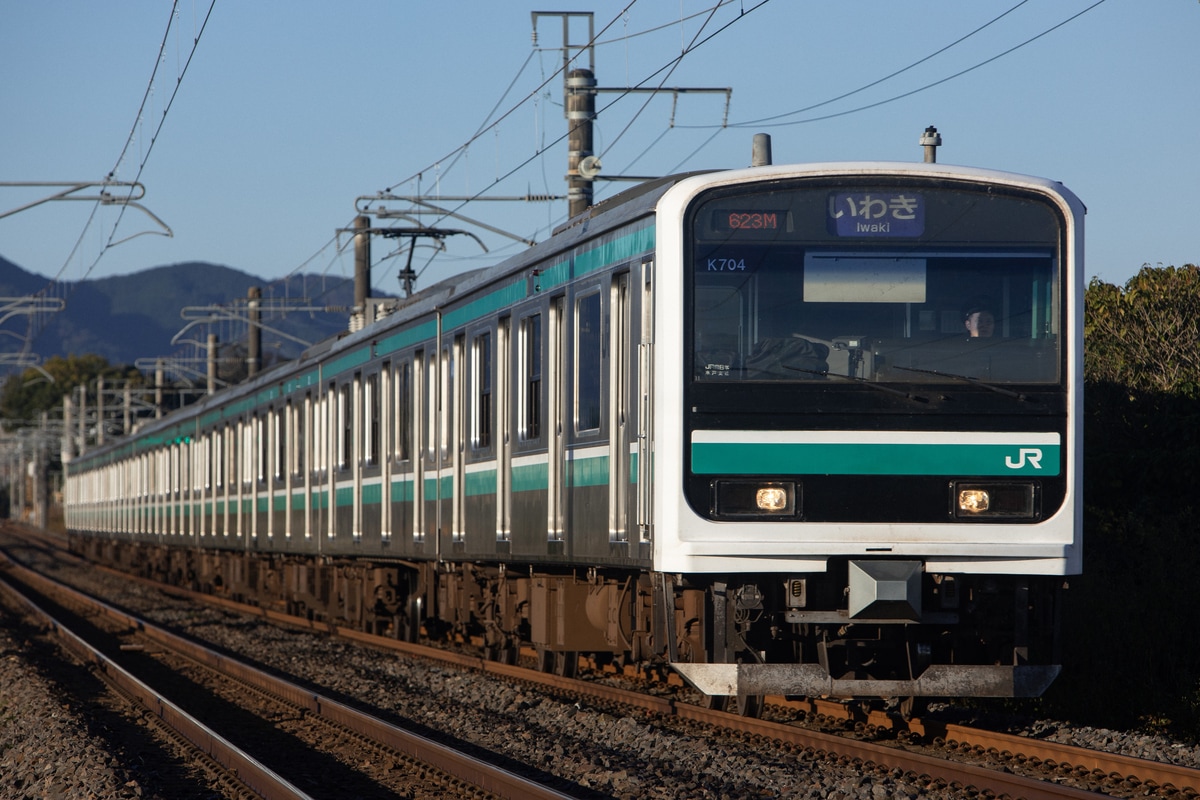 JR東日本 勝田車両センター E501系 カツK704編成