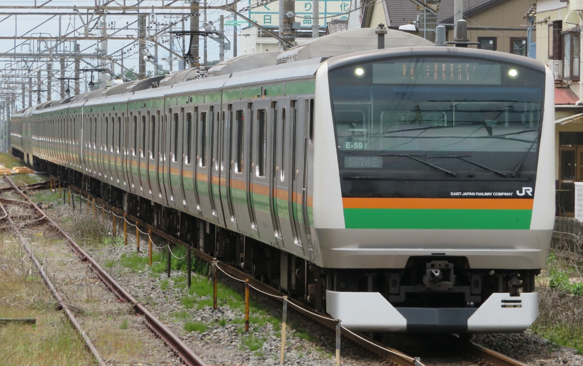 JR東日本 国府津車両センター E233系 コツE-59編成