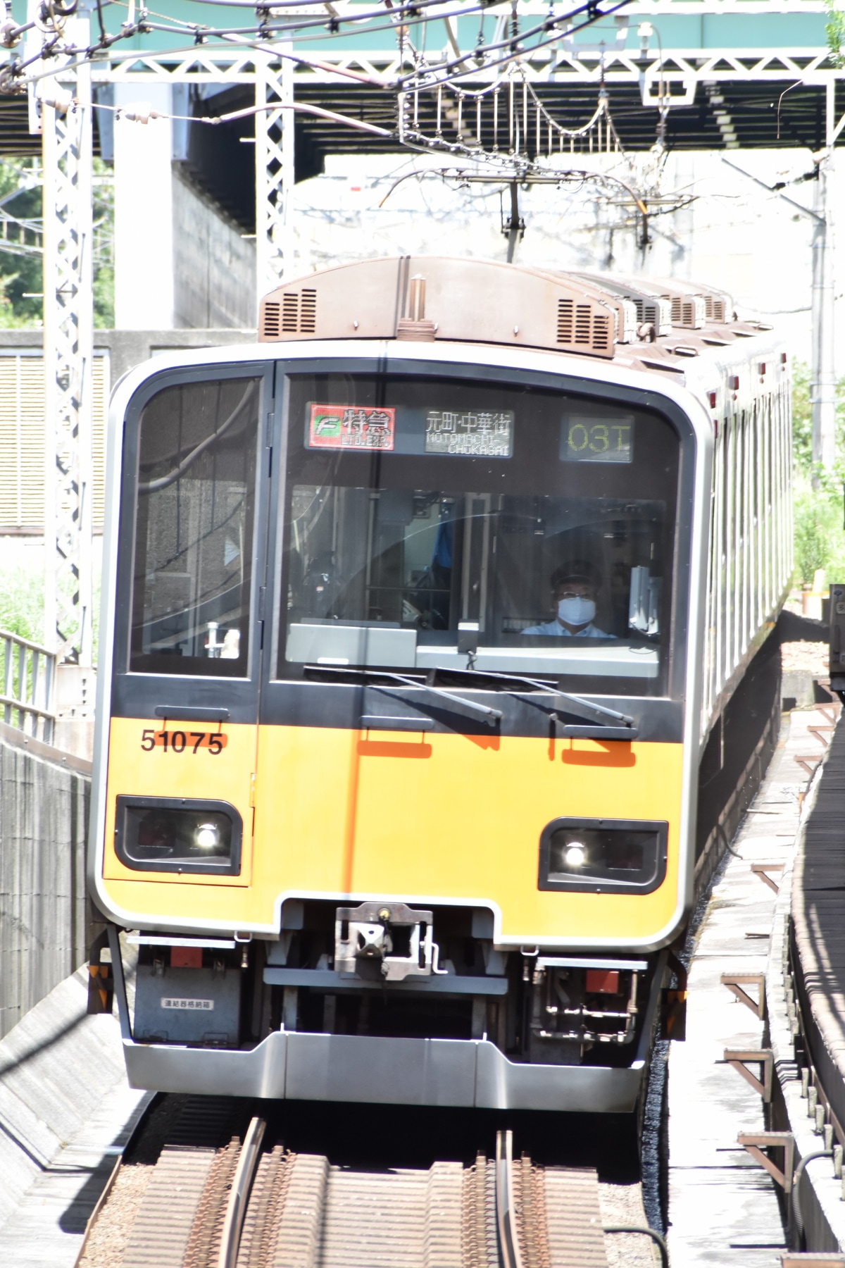 東武鉄道 元住吉検車区 50070系 51075F