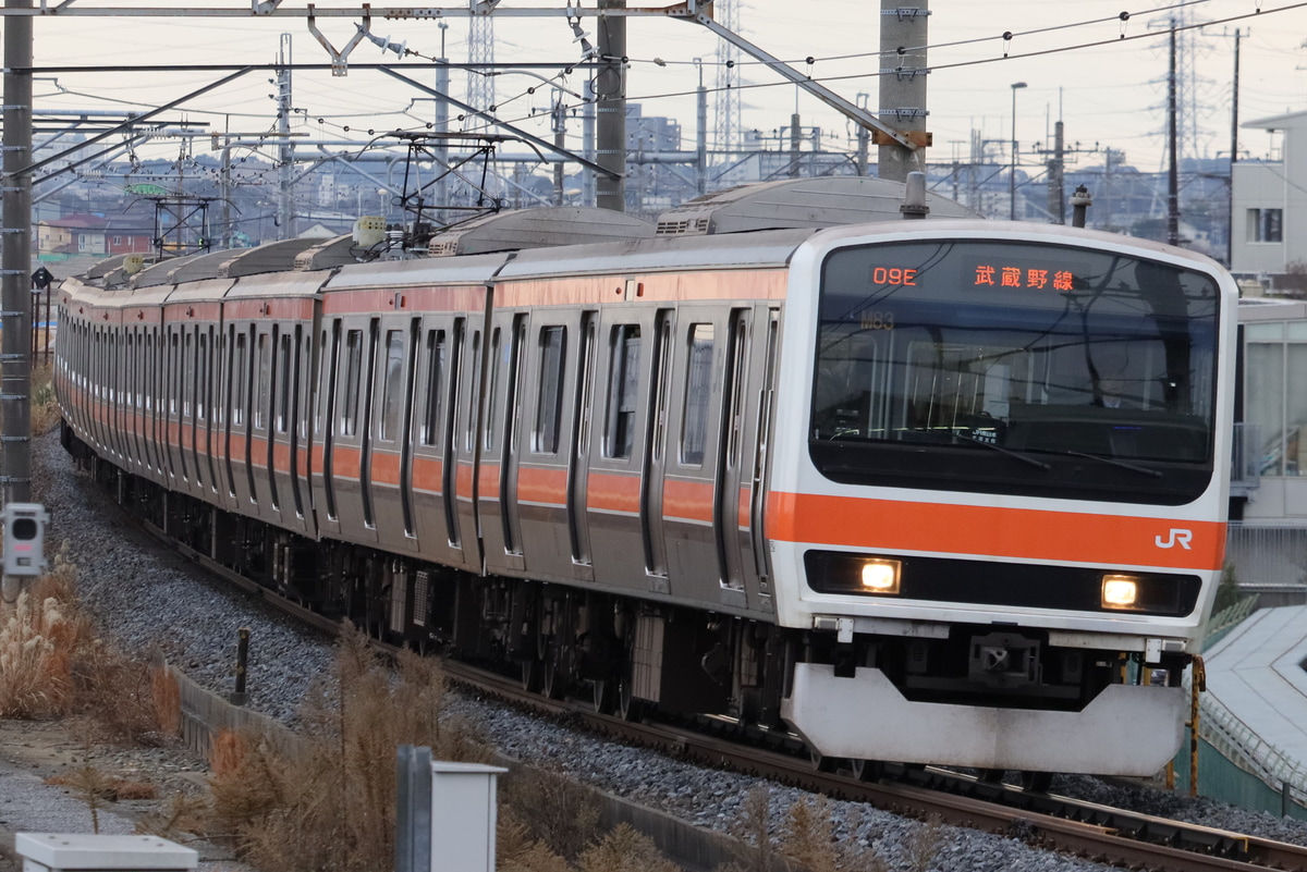 JR東日本 京葉車両センター 209系 M83編成