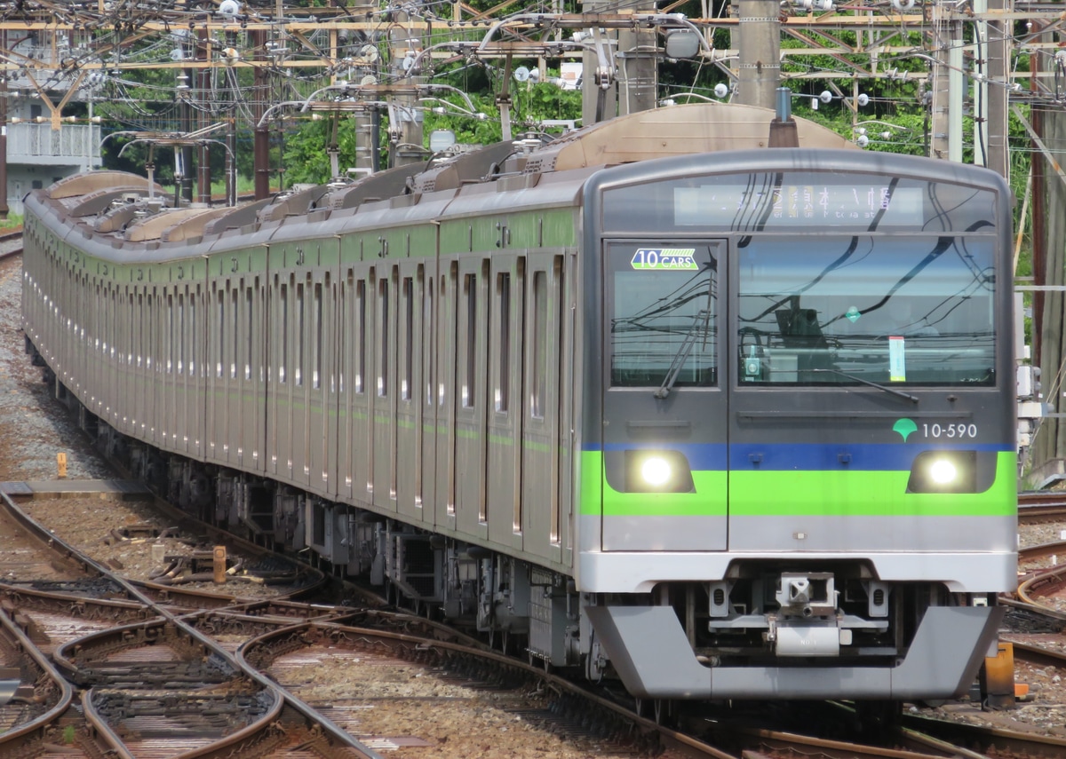 東京都交通局 大島車両検修場 10-300形 10-590編成