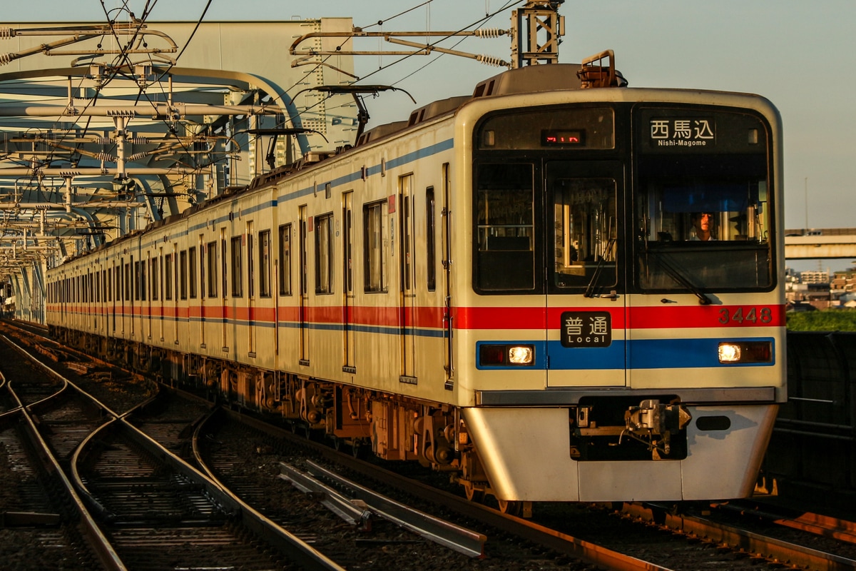 京成電鉄 宗吾車両基地 3400形 3448f