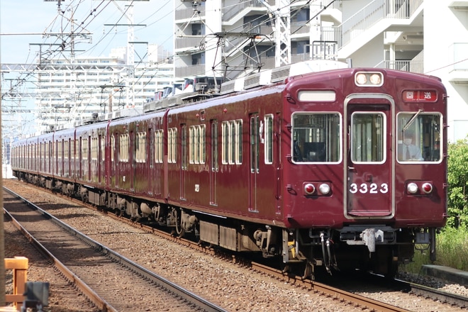 正雀車庫3300系3323Fを摂津市～正雀間で撮影した写真