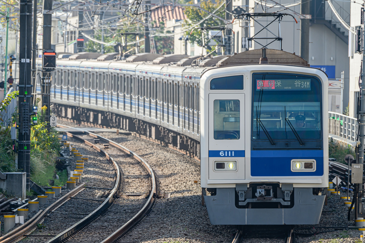 西武鉄道 小手指車両基地 6000系 6111F