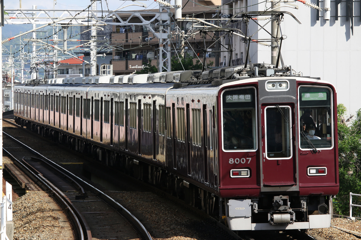 阪急電鉄 平井車庫 8000系 8007F