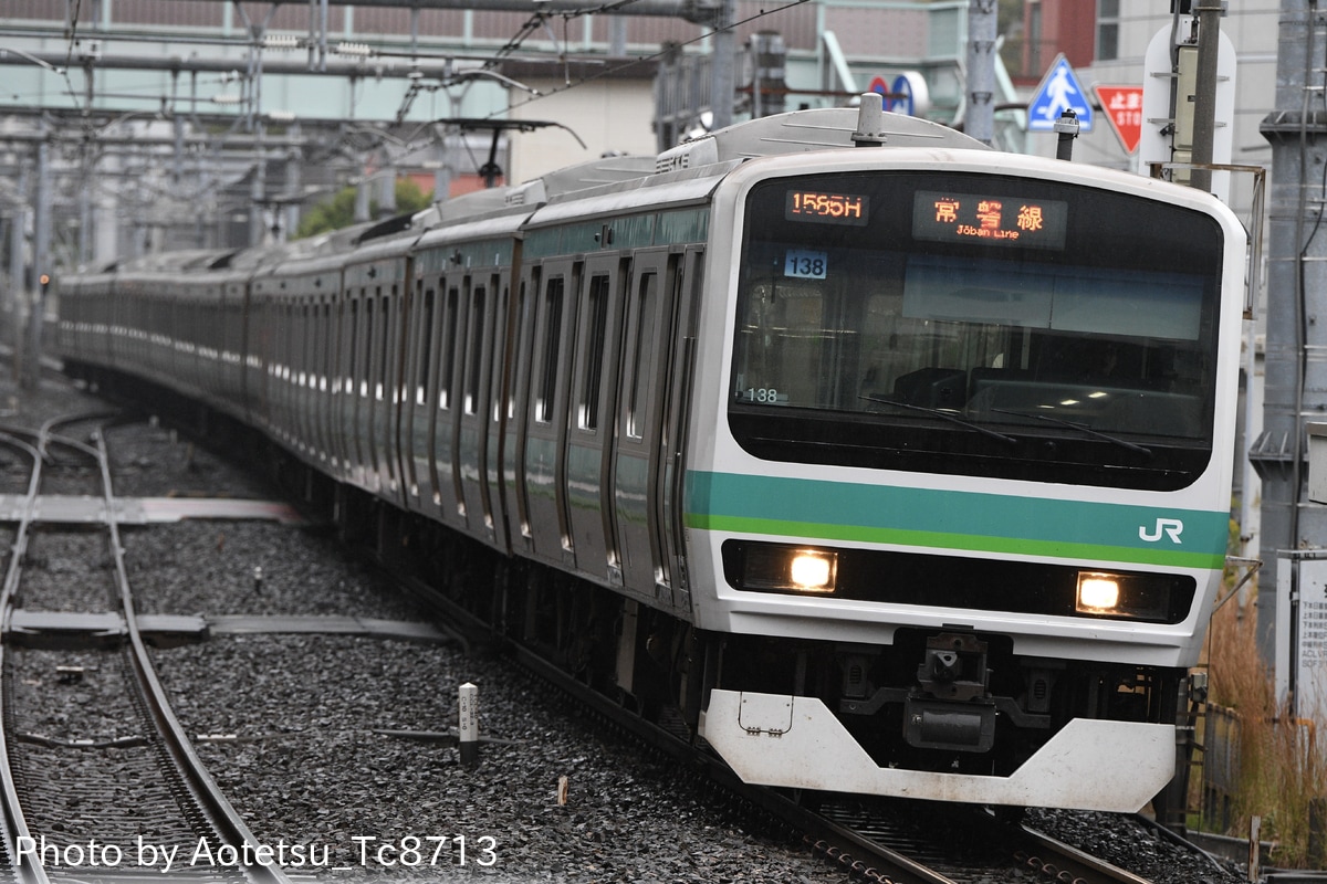 JR東日本 松戸車両センター本区 E231系 マト138編成