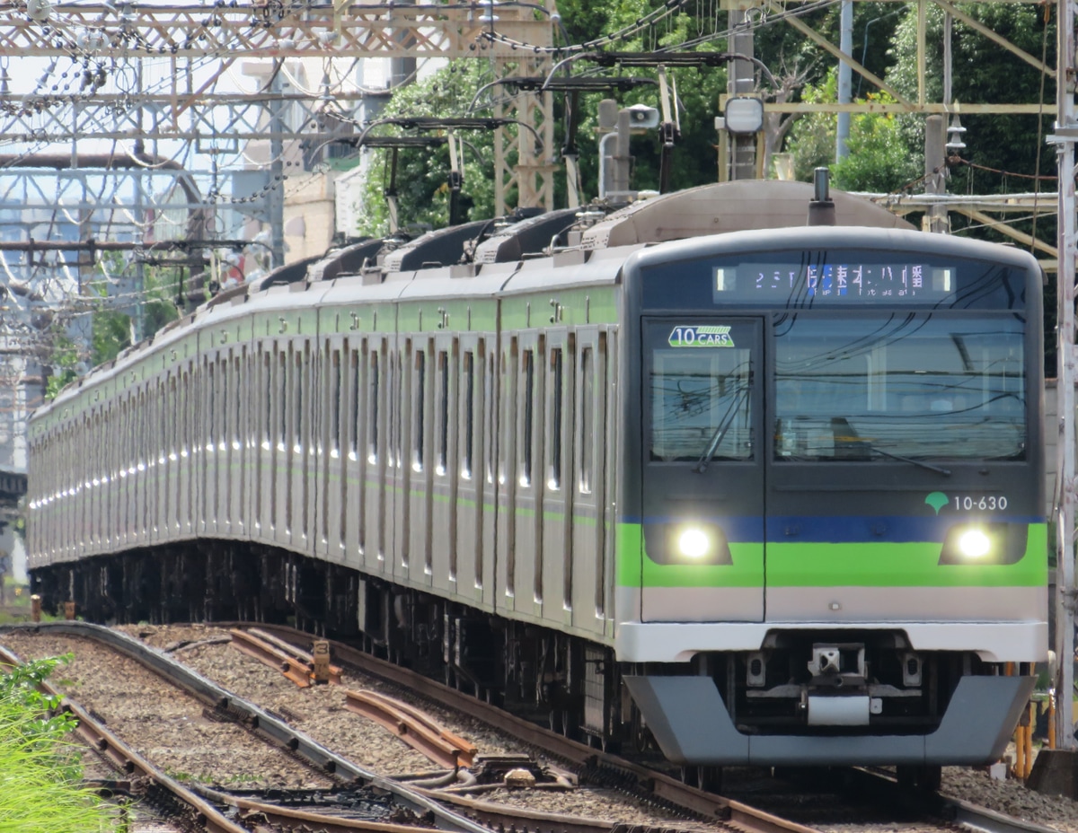 東京都交通局 大島車両検修場 10-300形 10-630編成