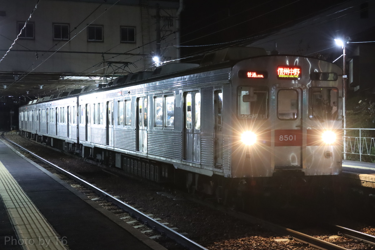 長野電鉄 須坂車両工場 8500系 