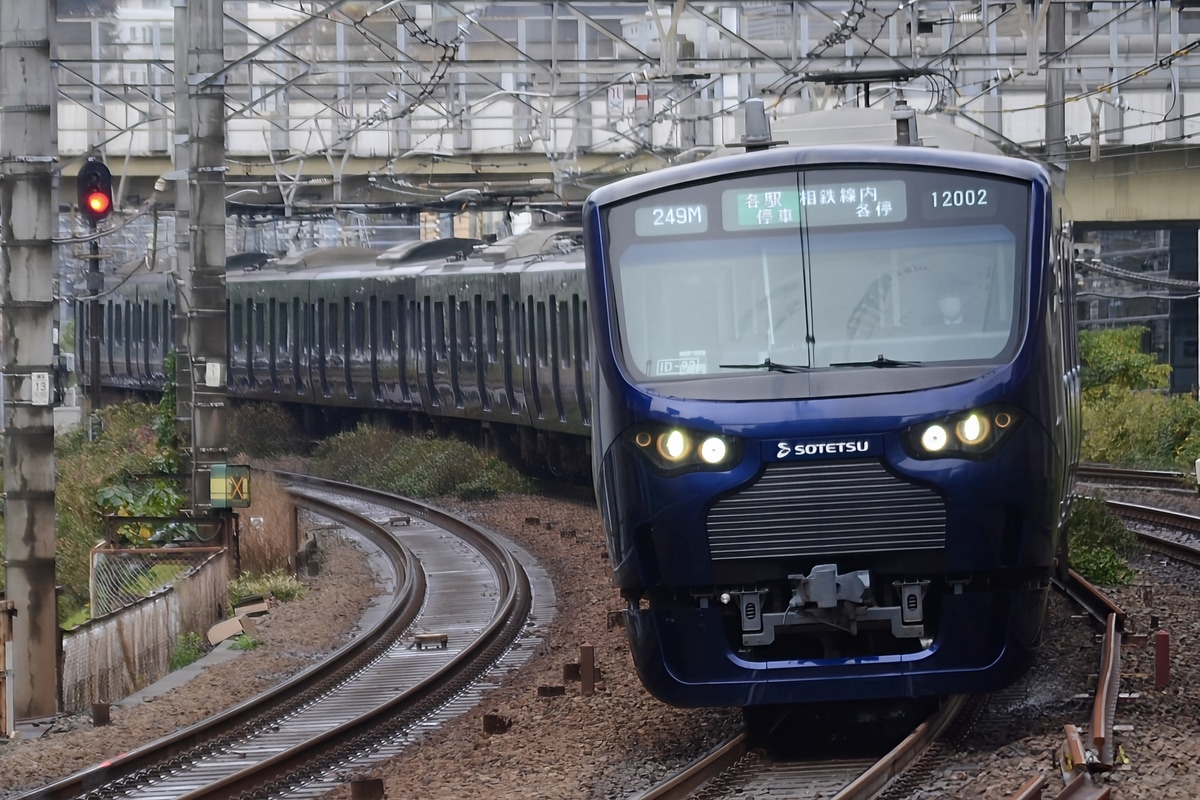 相模鉄道 かしわ台車両センター 12000系 12102F