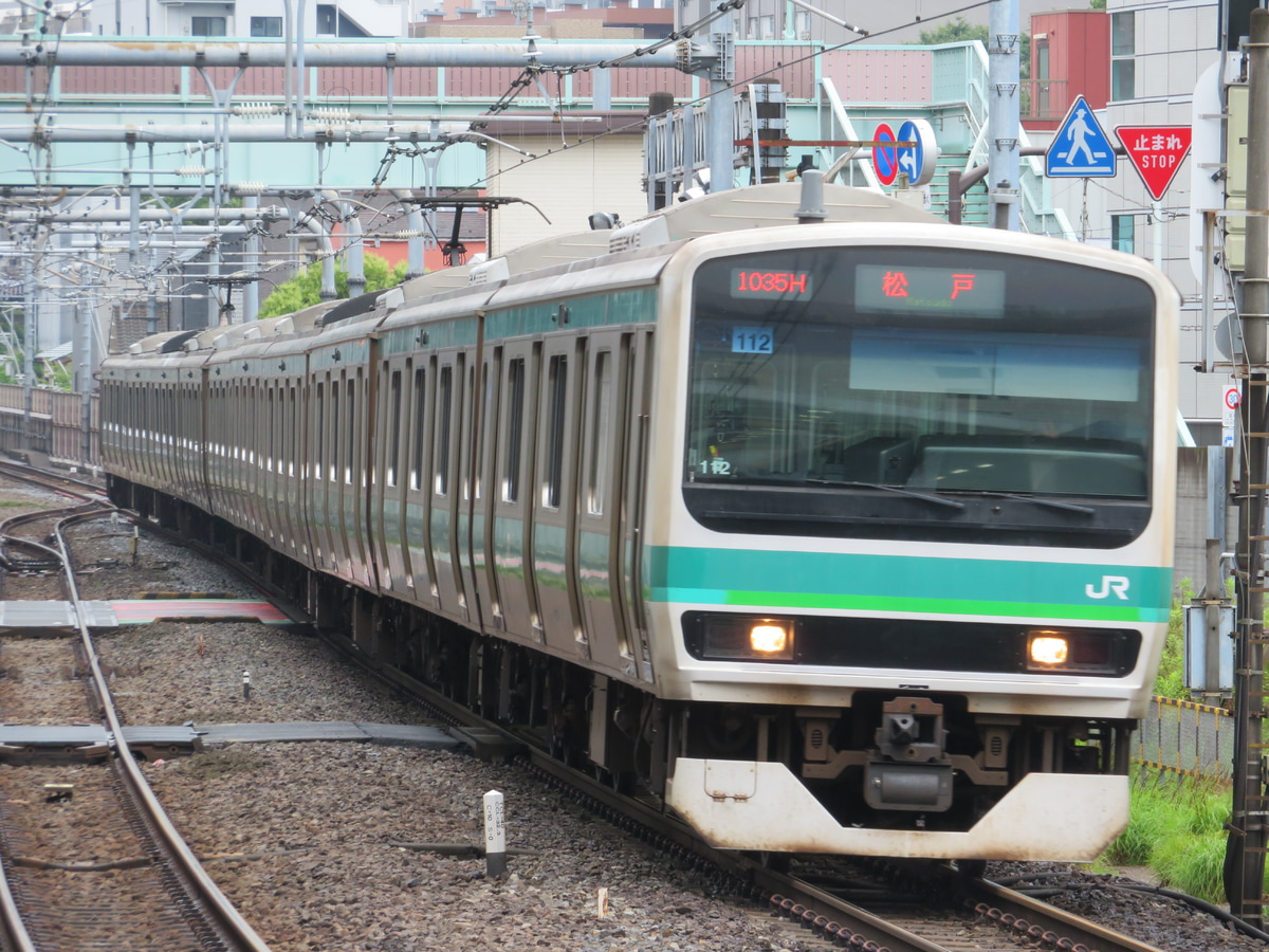 JR東日本 松戸車両センター本区 E231系 マト112編成