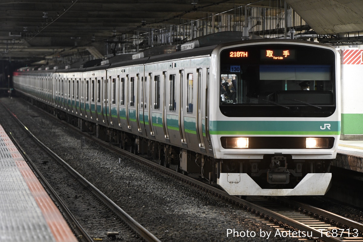 JR東日本 松戸車両センター本区 E231系 マト130