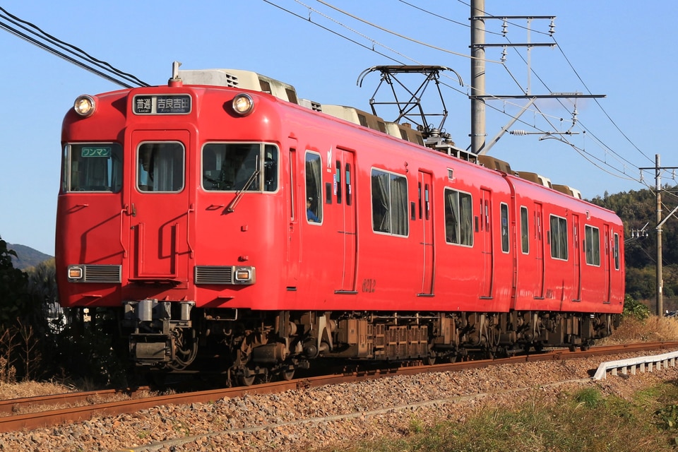 名鉄6000系6012F(6012編成)の編成データ、編成表、ニュース