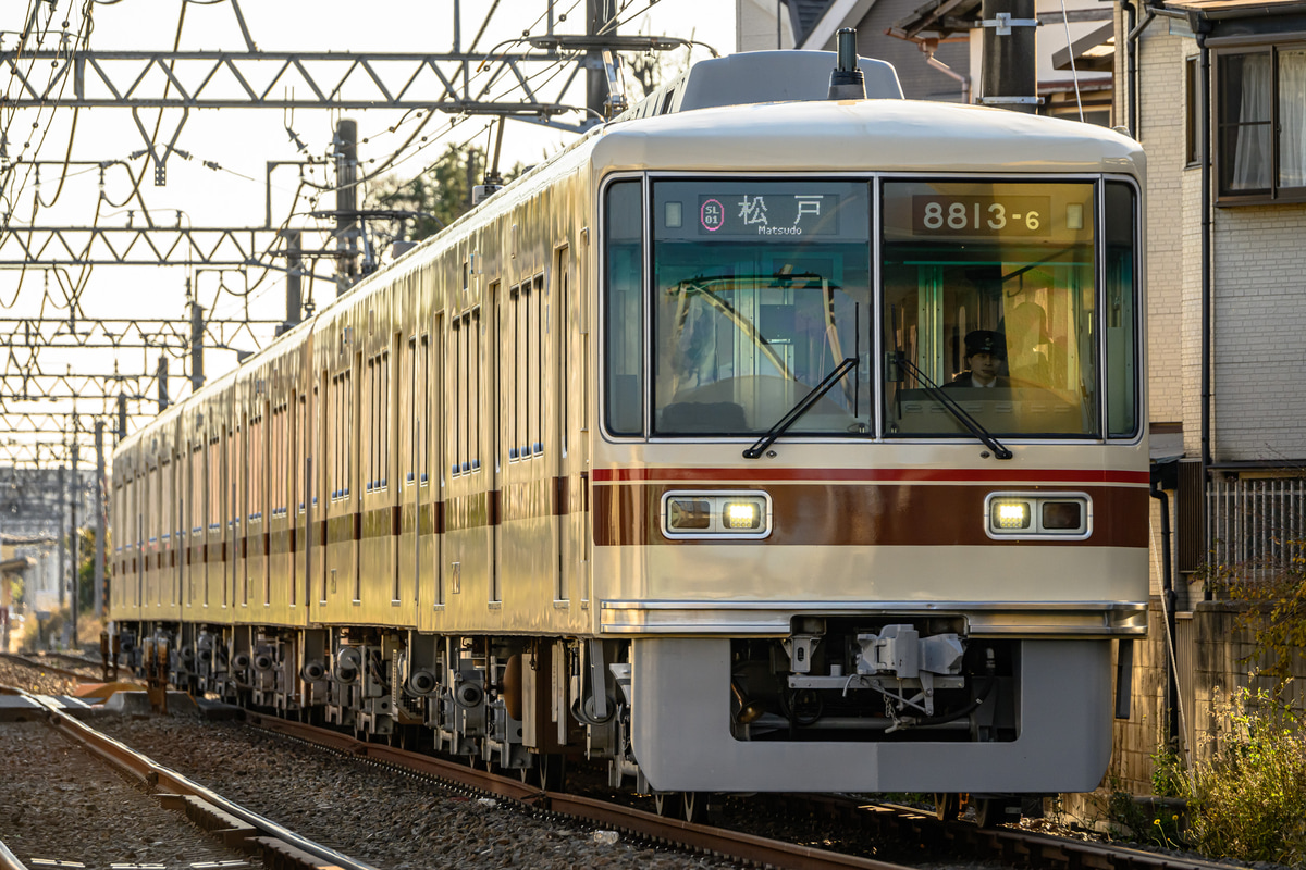 新京成電鉄 くぬぎ山車両基地 8800形 8813編成