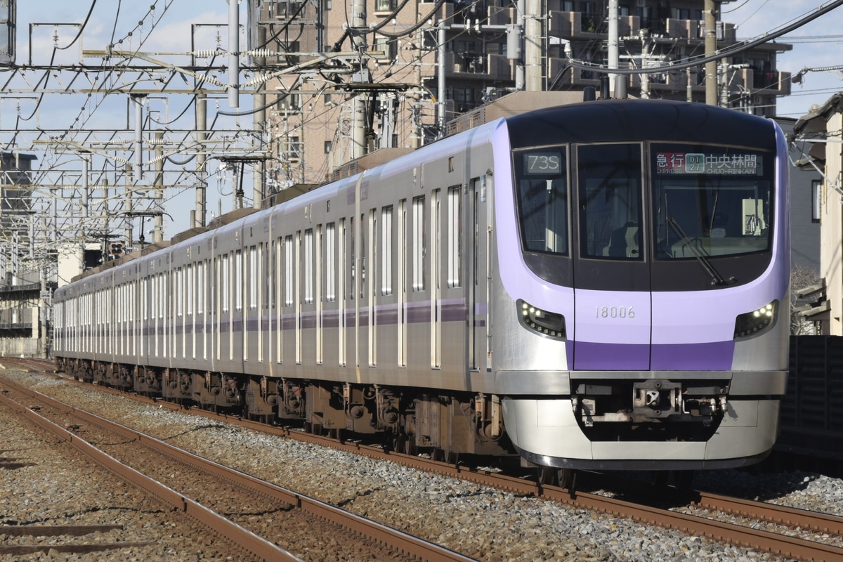 東京メトロ 鷺沼検車区 18000系 13106F