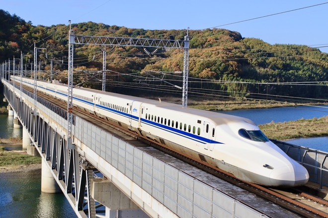 東京交番検査車両所N700系X51編成を新倉敷～岡山間で撮影した写真