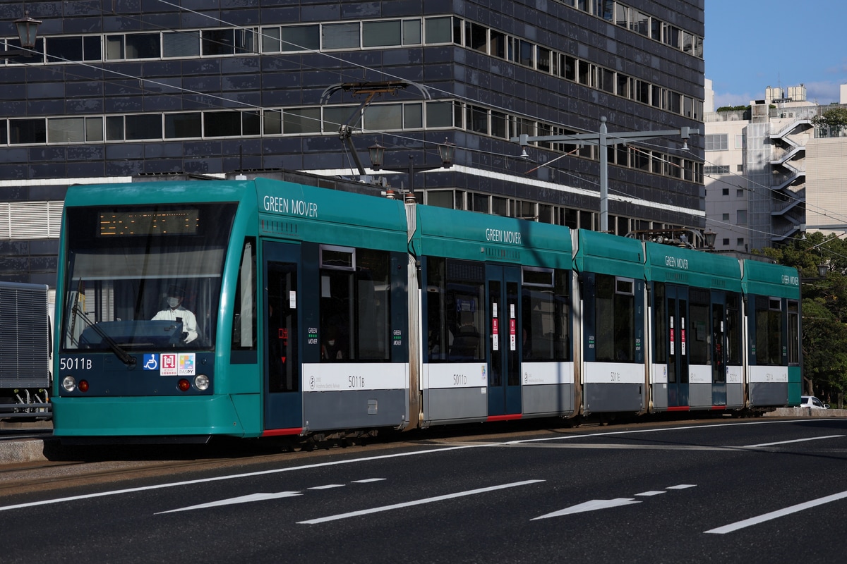 広島電鉄 荒手車庫 5000形 5011