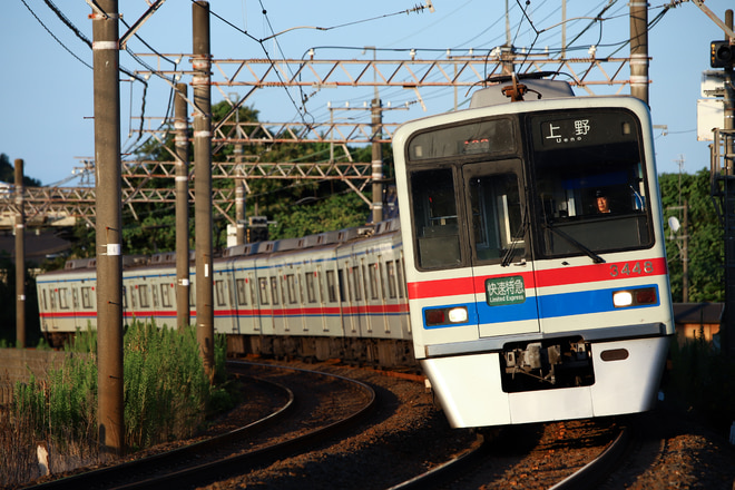 宗吾車両基地3400形3448Fを京成酒々井～大佐倉間で撮影した写真