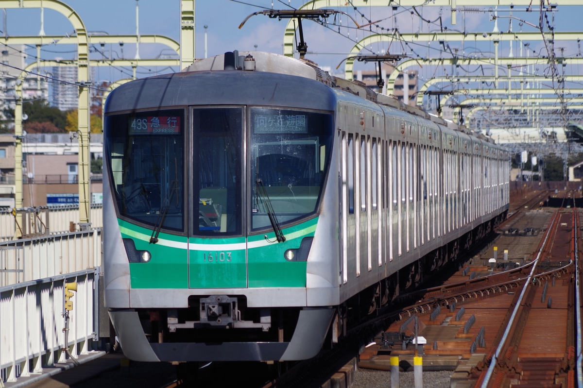 東京メトロ 綾瀬検車区 16000系 16105編成