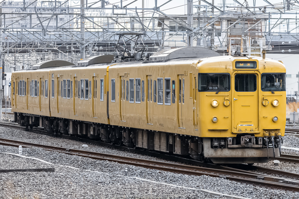 JR西115系D13編成<br class="br-sp" />(D-13編成)(オカD13編成)(オカD-13編成)の写真