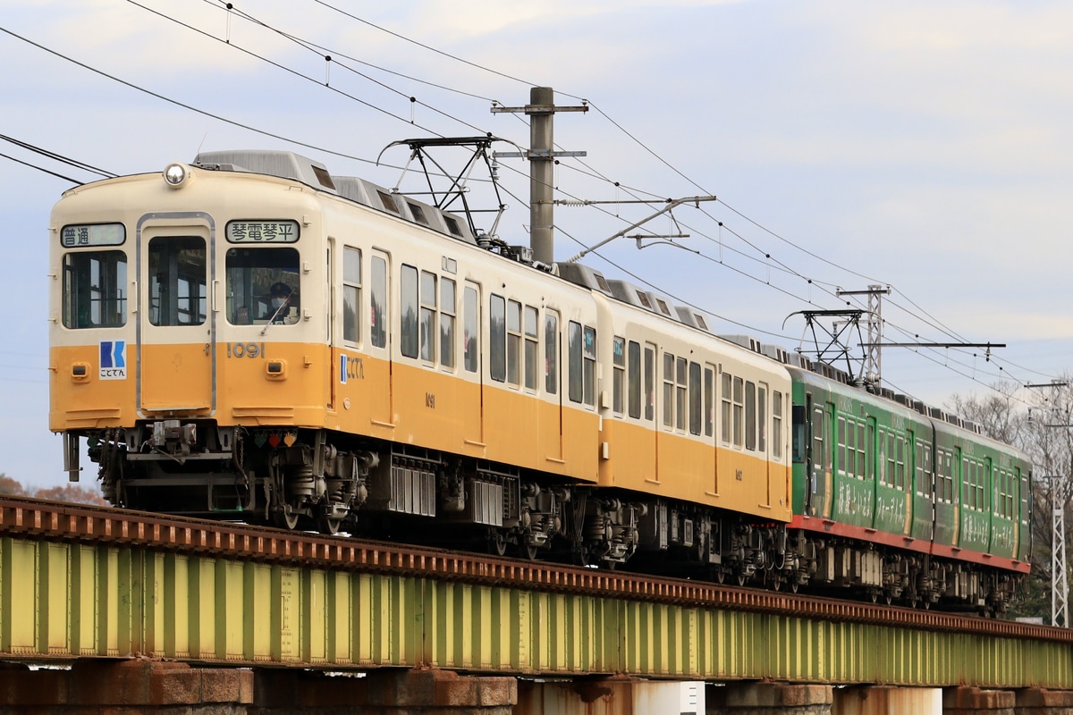 高松琴平電気鉄道 仏生山工場 1000形 1091