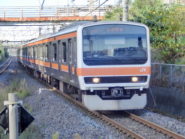 by3番ホーム準急電車