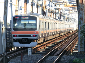 by3番ホーム準急電車