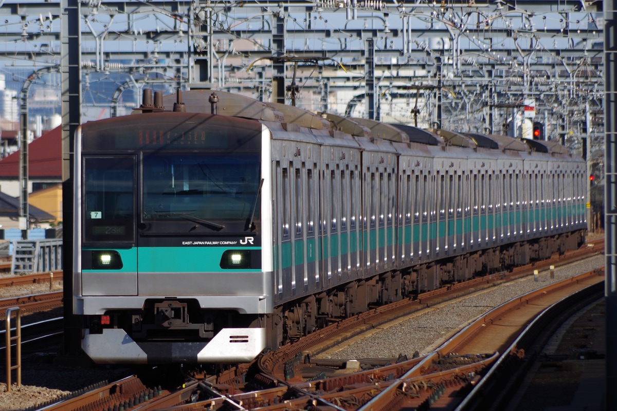 JR東日本 松戸車両センター本区 E233系 マト7編成