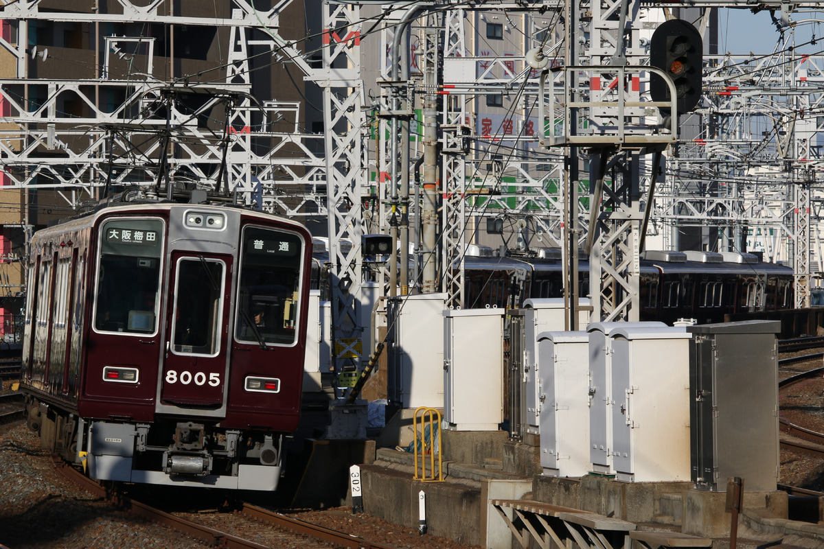 阪急電鉄 平井車庫 8000系 8005F