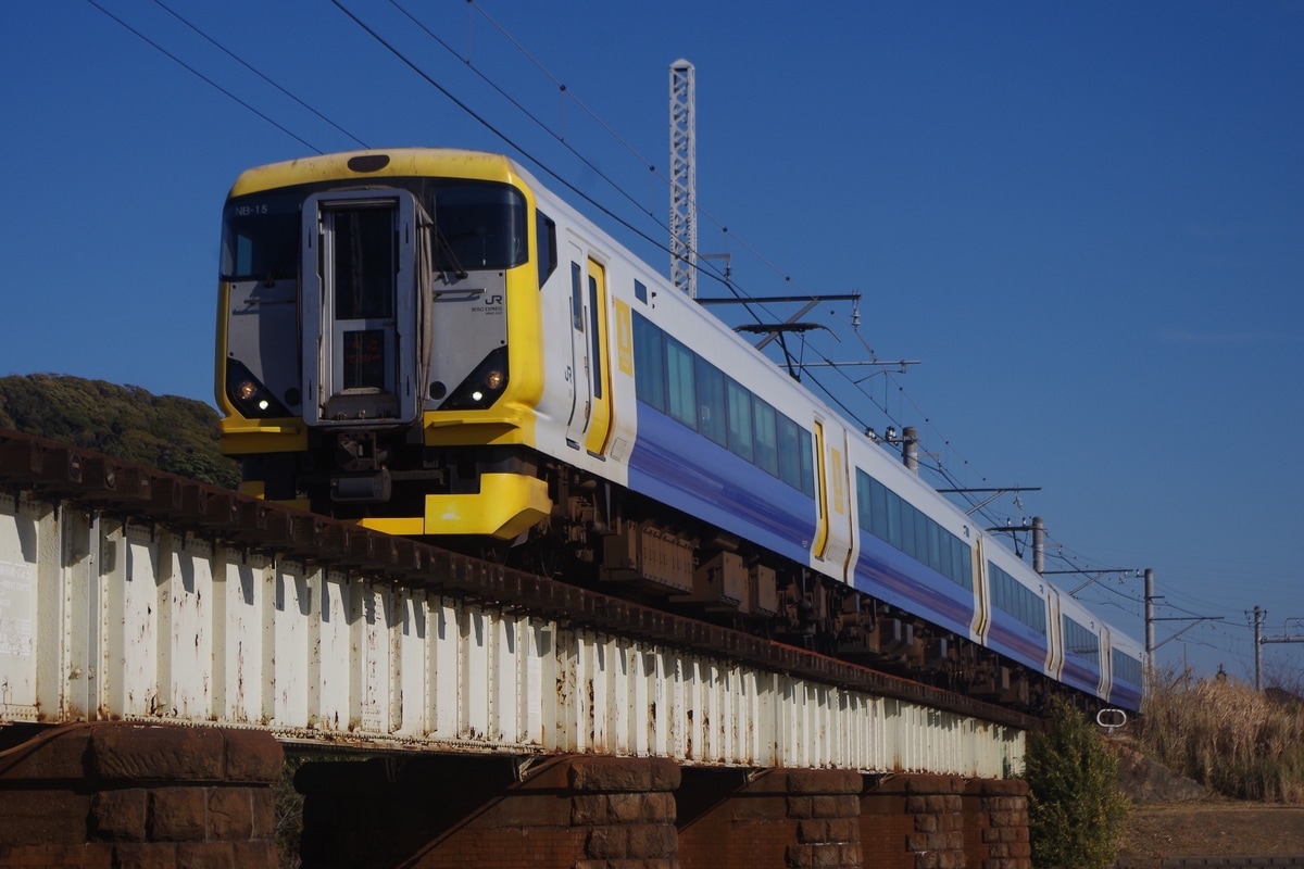 JR東日本 幕張車両センター E257系 マリNB-15編成