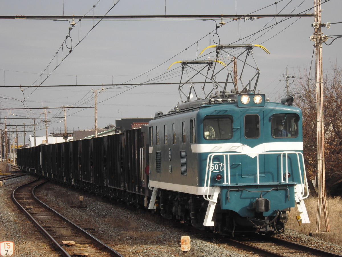 秩父鉄道 広瀬川原車両基地 デキ500形 507号機