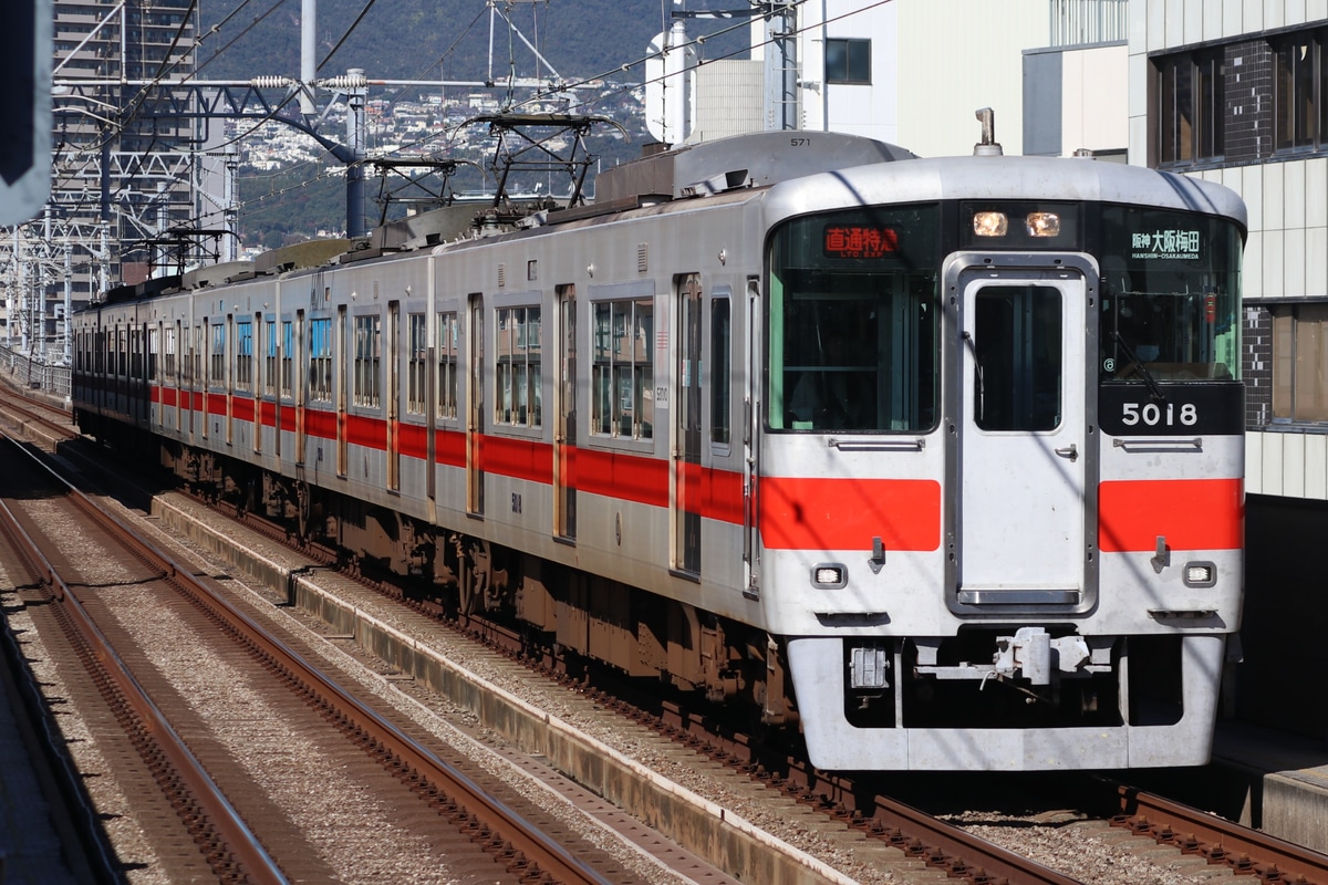 山陽電気鉄道 東二見車両基地 5000系 5018F