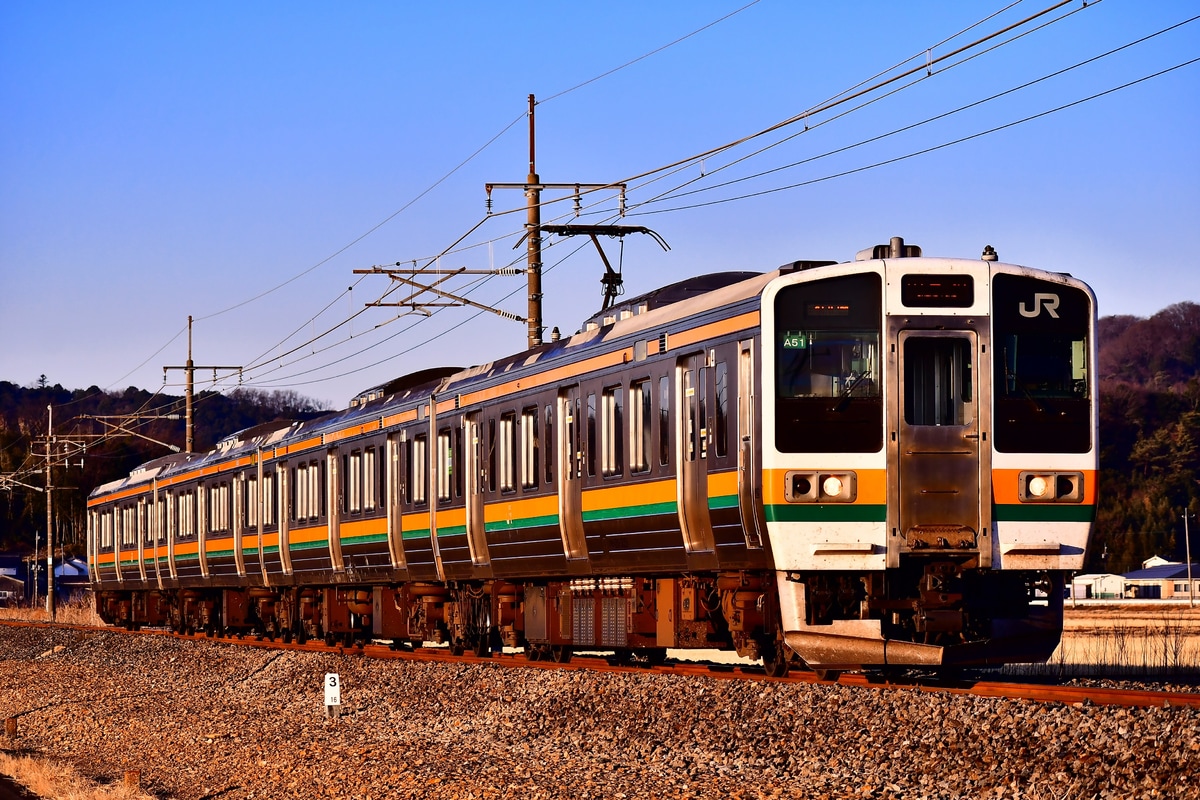 JR東日本 高崎車両センター 211系 タカA51編成