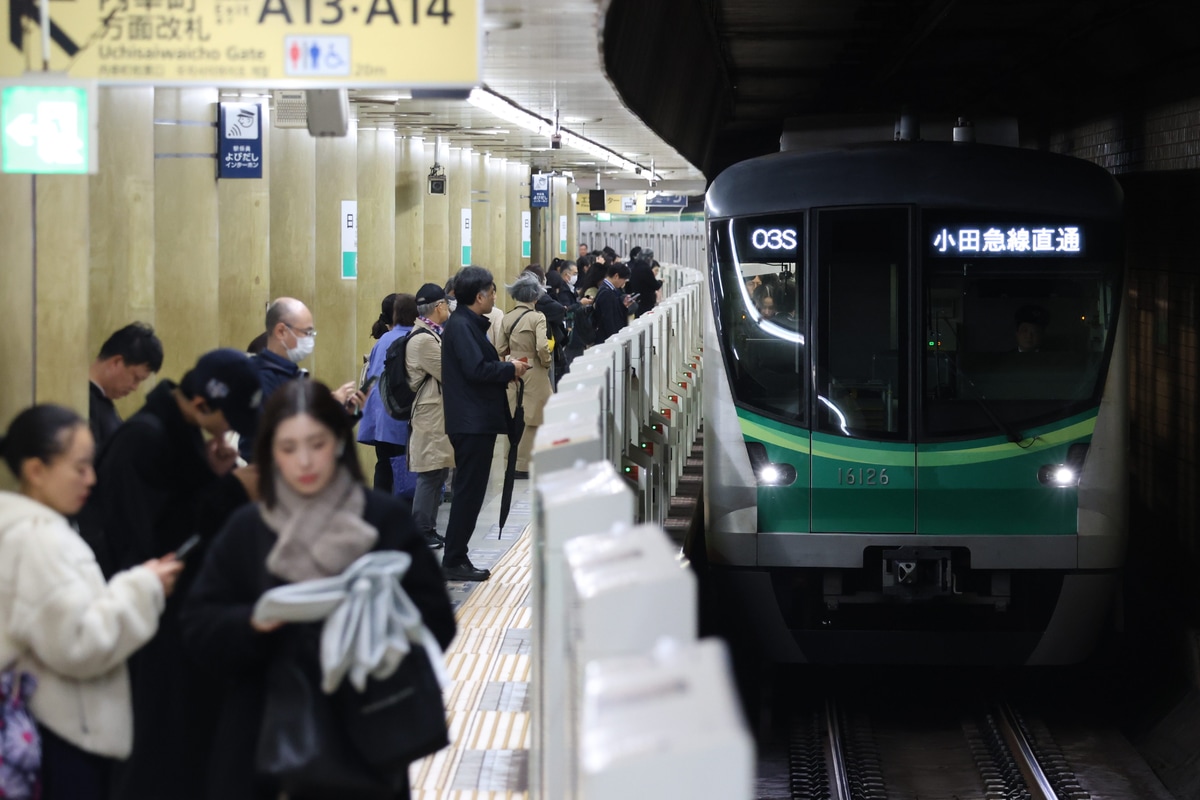 東京メトロ 綾瀬検車区 16000系 16126F