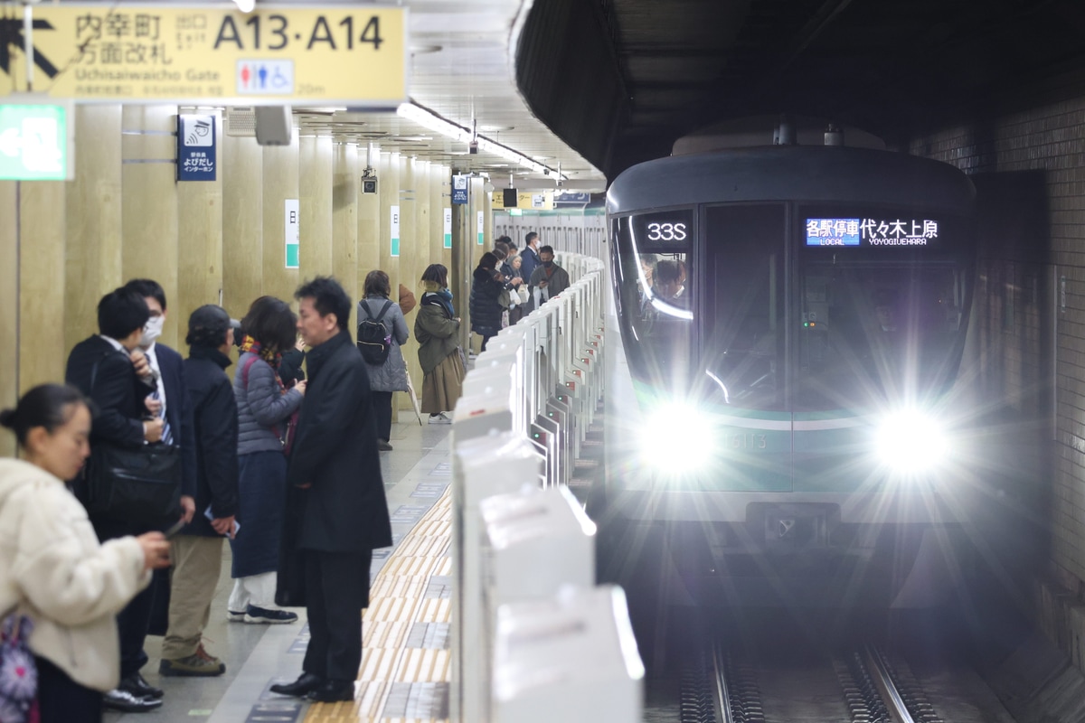 東京メトロ 綾瀬検車区 16000系 16113F