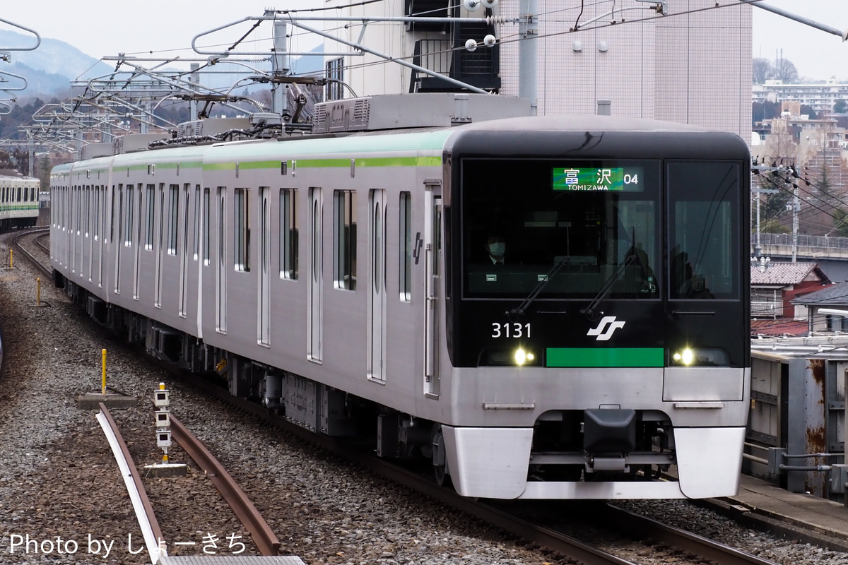 仙台市交通局 富沢車両基地 3000系 3101F