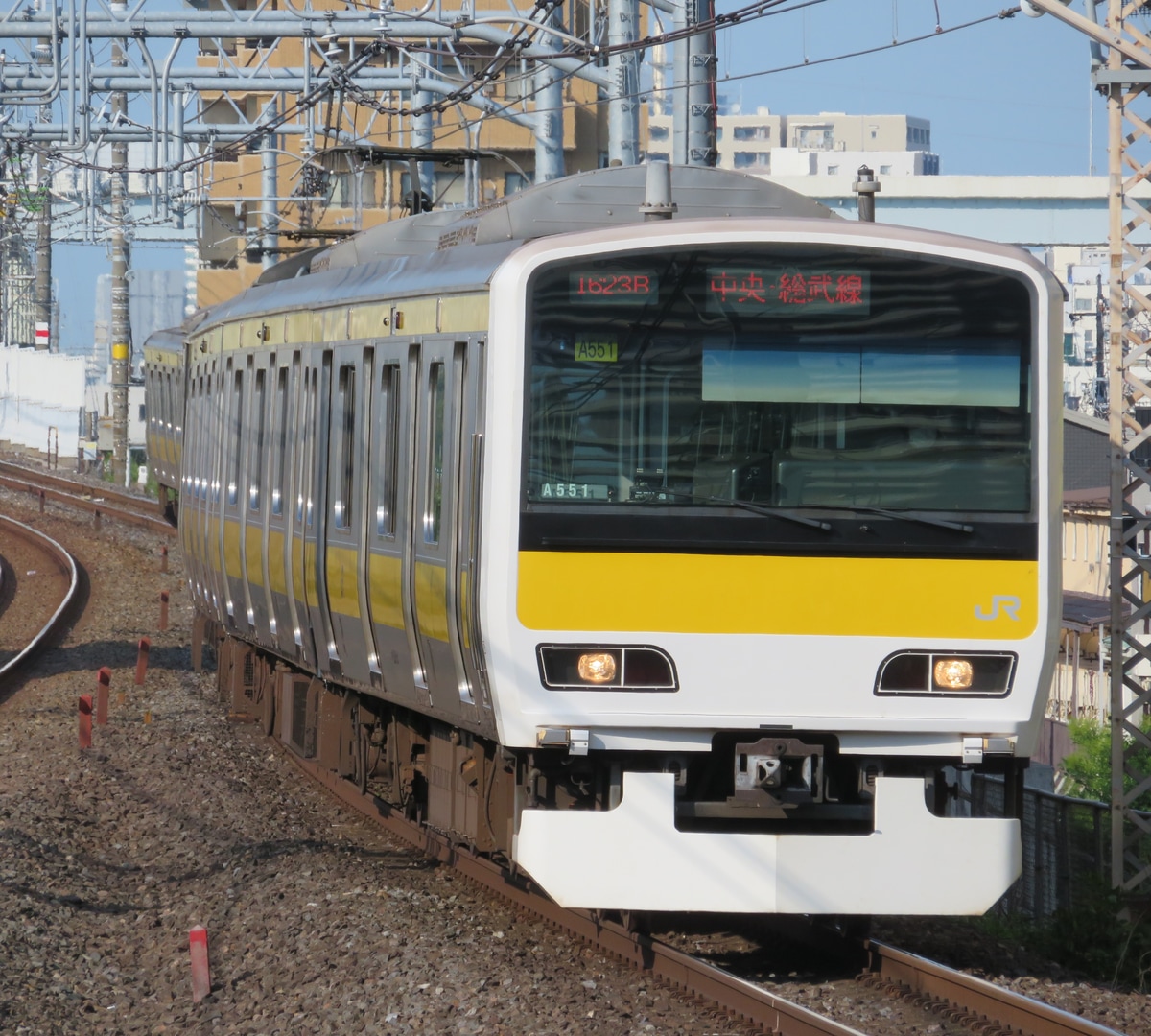 JR東日本 三鷹車両センター E231系 ミツA551編成