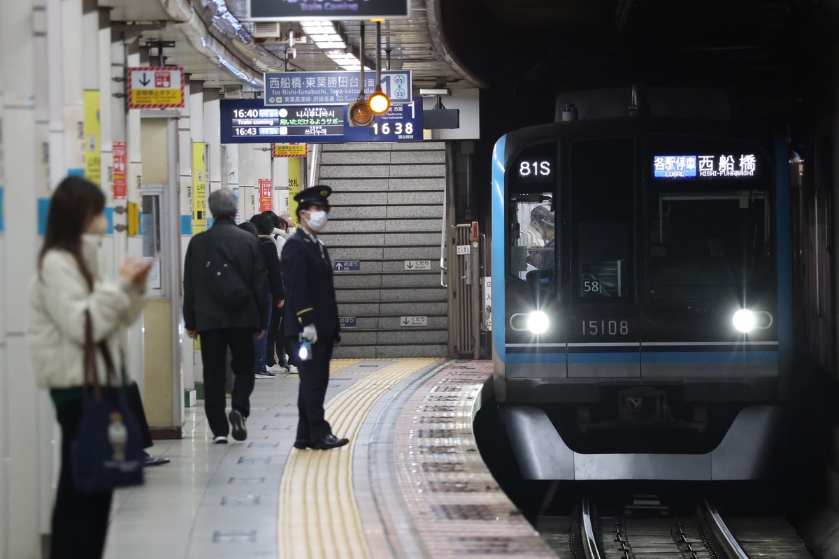 東京メトロ 深川検車区 15000系 15108F