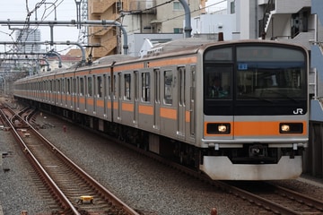 JR東日本209系トタ81編成を国立駅で撮影した画像
