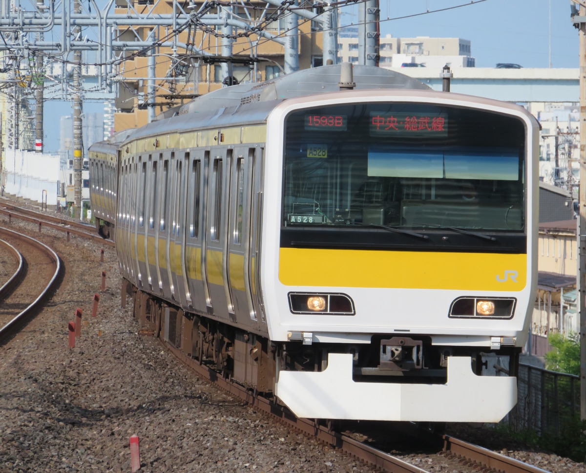 JR東日本 三鷹車両センター E231系 ミツA528編成