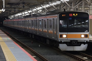 JR東日本209系トタ81編成を国立駅で撮影した画像