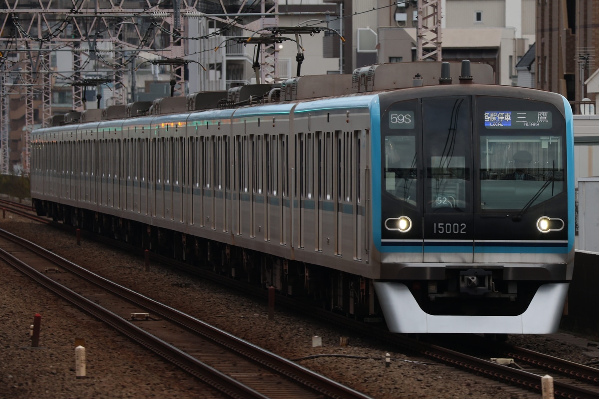 東京メトロ 深川検車区 15000系 15102F