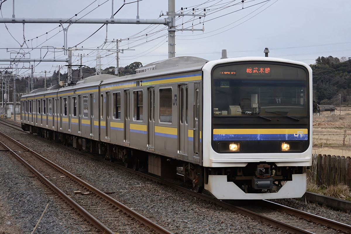 JR東日本 幕張車両センター 209系 マリC436編成