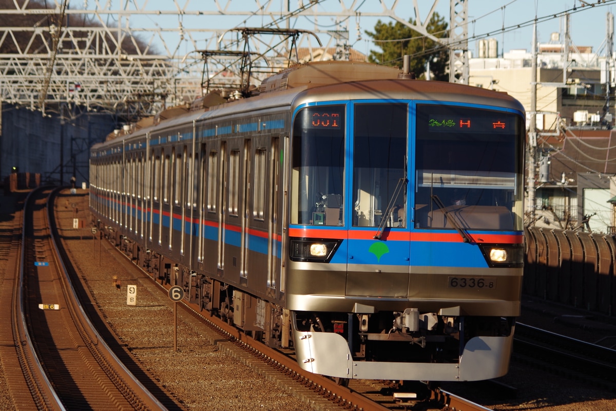 東京都交通局 志村車両検修場 6300形 6336編成