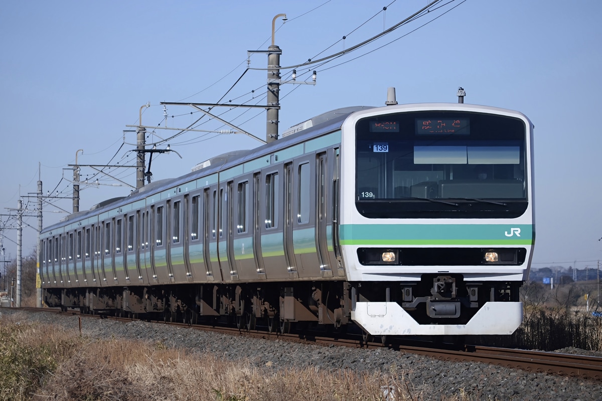 JR東日本 松戸車両センター本区 E231系 マト139編成